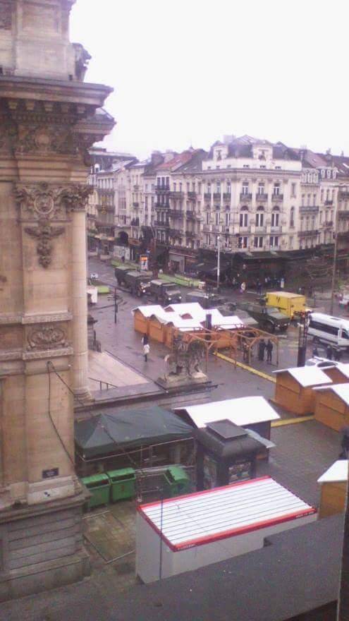 Bruxelles nei giorni della massima allerta