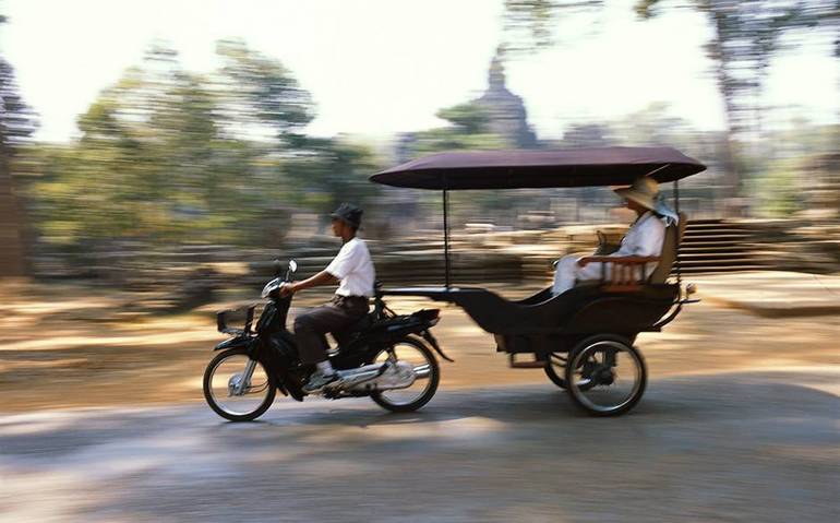 Caratteristici tuk tuk in Cambogia