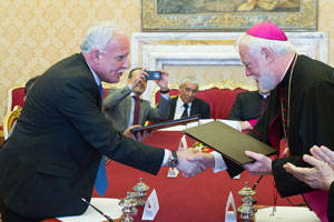 Una firma storica, l'accordo tra Santa Sede e Palestina