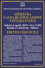 Editto Causa di Beatificazione e Canonizzazione Natuzza Evolo