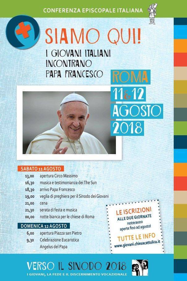 Papa Francesco incontra i giovani delle diocesi italiane a Roma