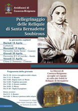 Pellegrinaggio delle Reliquie di Santa Bernadette Soubirous