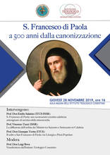 San Francesco di Paola  a 500 anni dalla canonizzazione