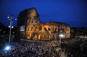 Ecco la Via Crucis integrale di questa sera al Colosseo