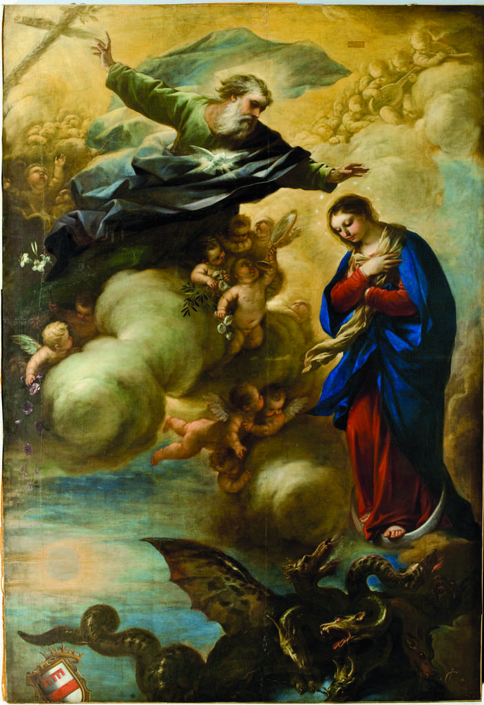 L'Immacolata Concezione dipinta da Luca Giordano
