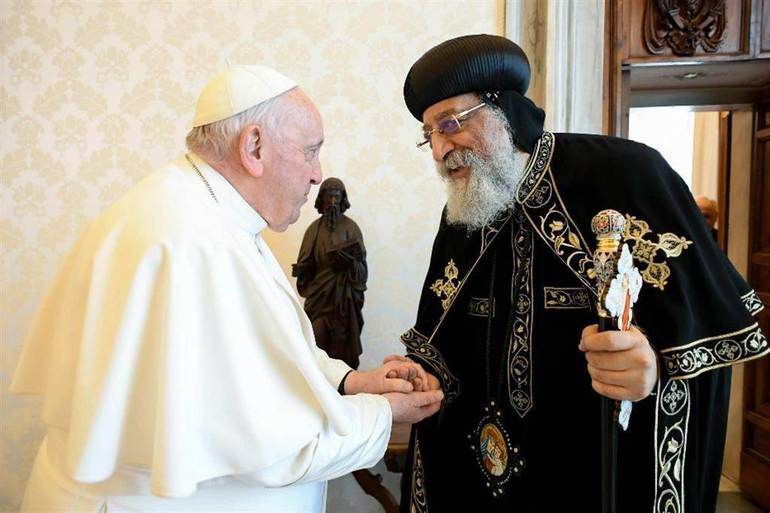 Un ardente desiderio di unità: Papa Francesco e il Papa Copto