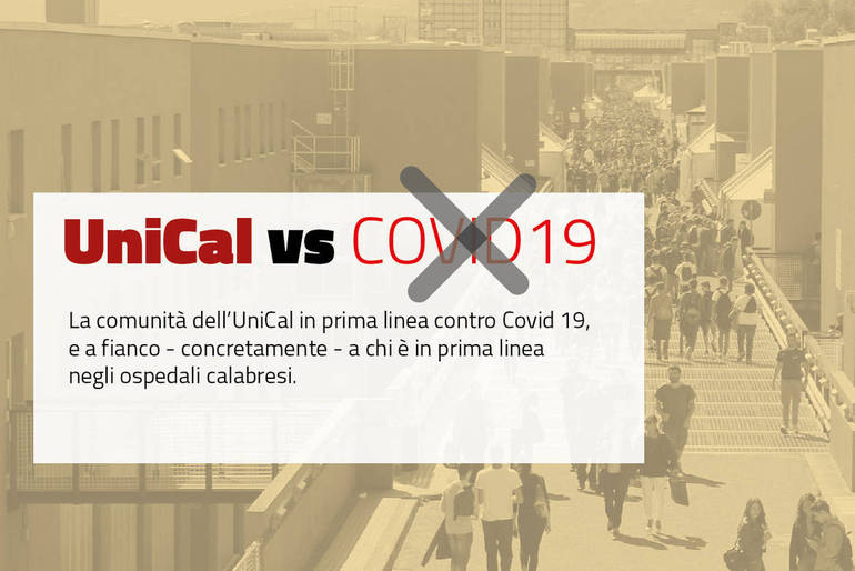 Unical vs Covid 19, al via la raccolta fondi per sostenere gli ospedali calabresi